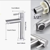 ברז מים מעוצב בצבע כסוף